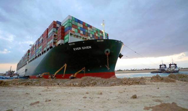 Egypt's Suez Canal,break bulk, container vessel, ever given